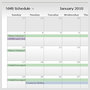 Custom calendar module built to spec for NMS