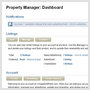 Irongaze-designed manager dashboard, showing all relevant listing info